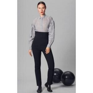 Bitte Kai Rand Magic Foldover Black Stretch Pants Trouser, L